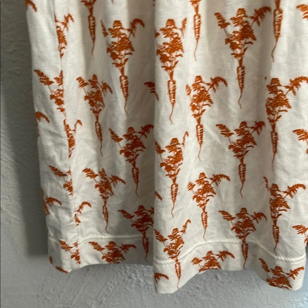 Kate Quinn Floral Ruffle Dress Carrots Print